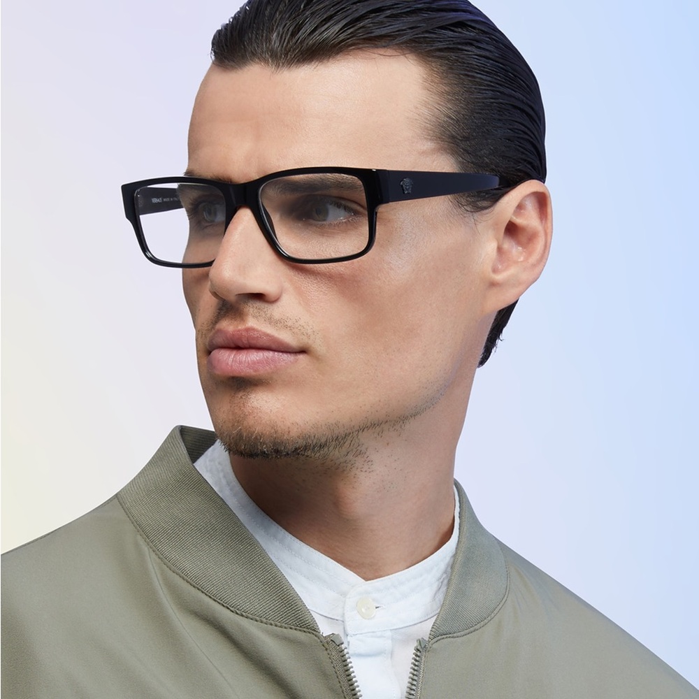 Versace Glossy Black Eyewear - Picture 3 of 3